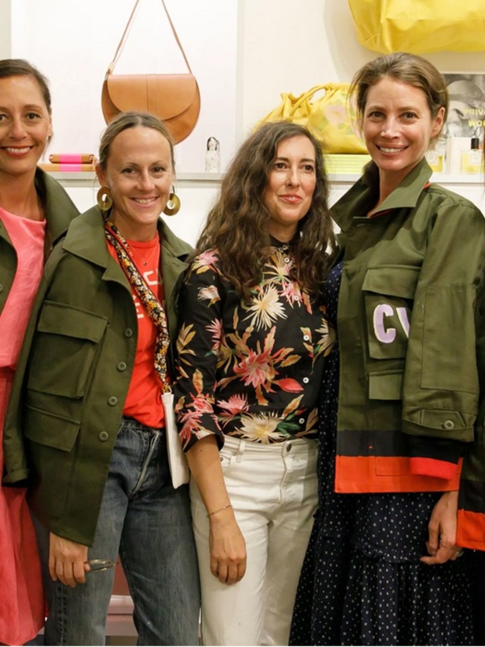 Women's Olive Green Utility Jacket - Clare V le catch one size. Hand painted JW